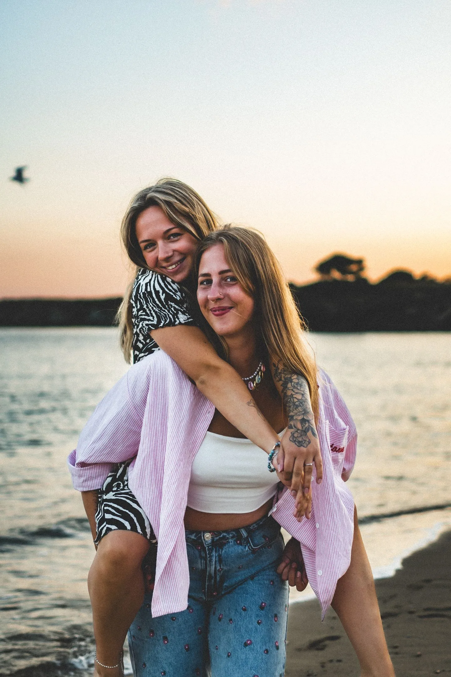 meilleure amie à la plage